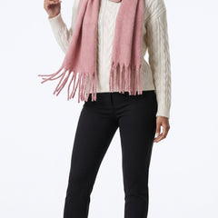 Sakura pink oversized brushed scarf