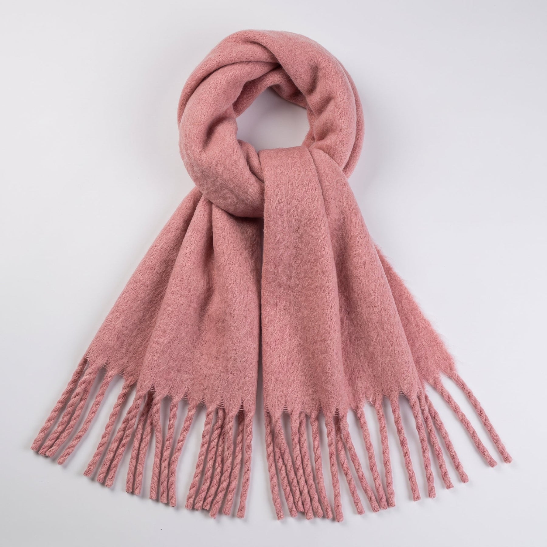 Sakura pink oversized brushed scarf